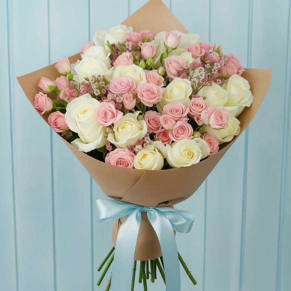 Букет цветов из: Розы в Великом Новгороде