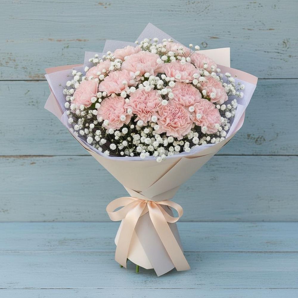 Букет цветов из: Гвоздики в Великом Новгороде