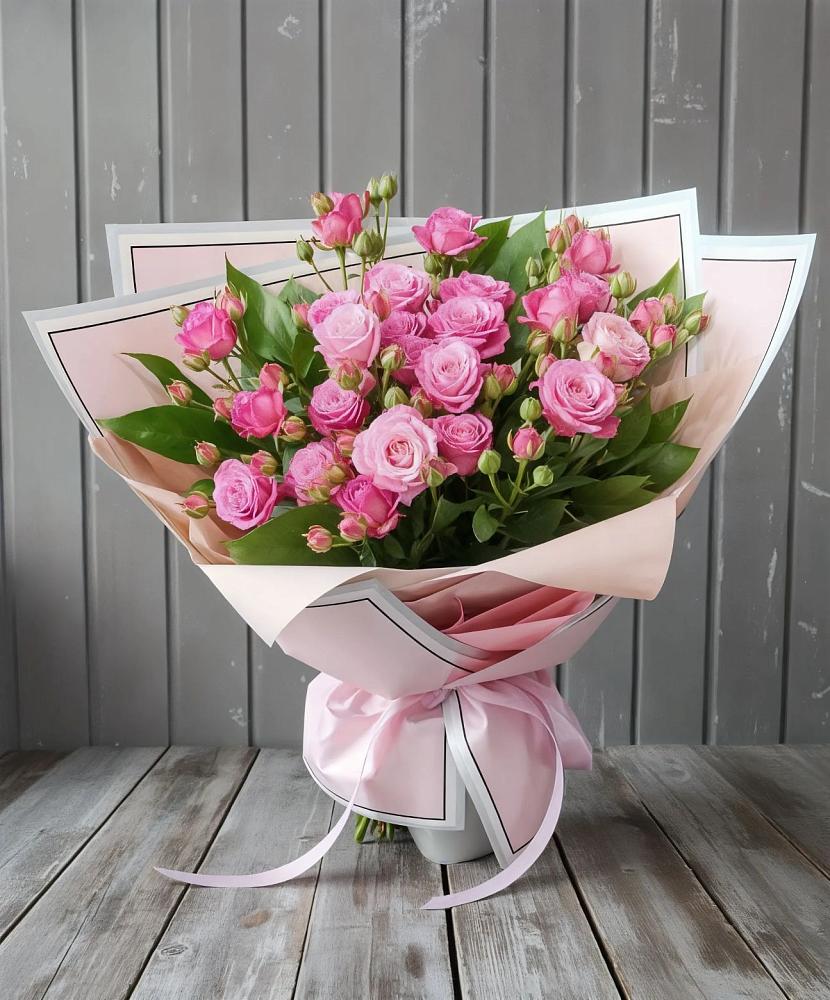 Букет Розовый кустик в Великом Новгороде