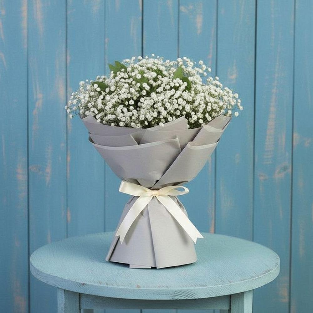 Букет цветов из: Гипсофила в Великом Новгороде