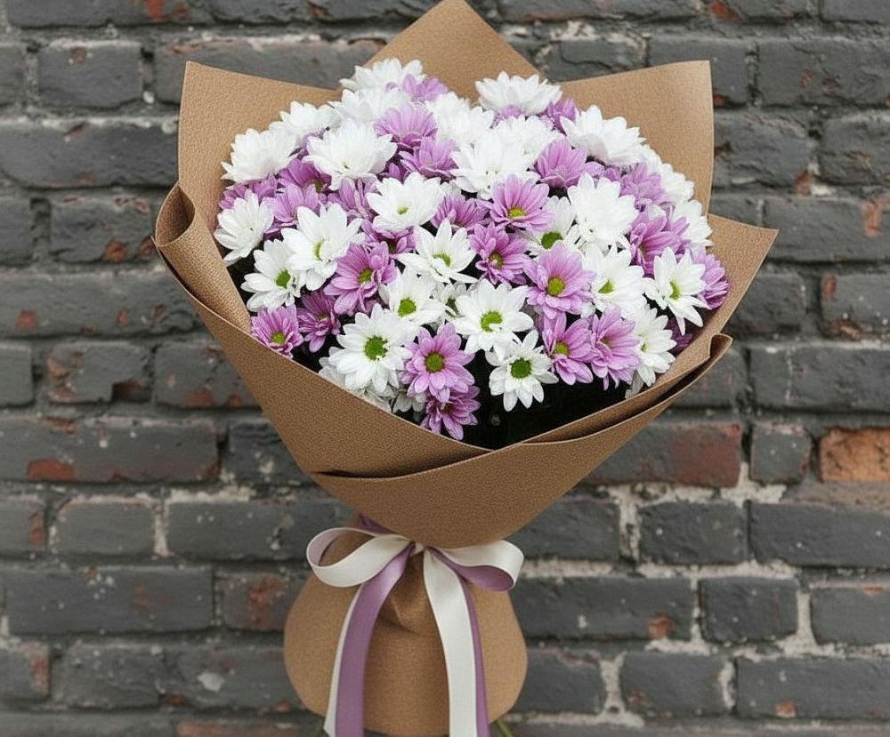 Букет цветов из: Хризантемы в Великом Новгороде