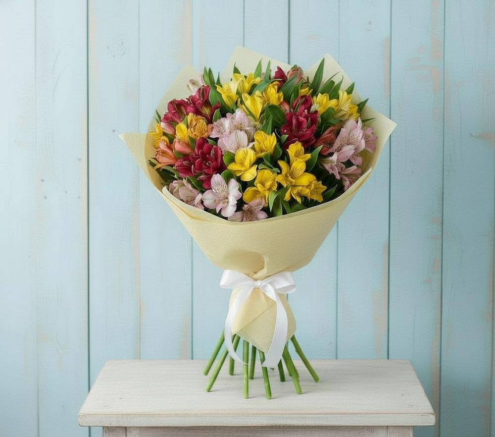 Букет цветов из: Альстромерии в Великом Новгороде