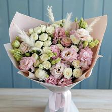 Букет цветов из:  Альстромерии и Розы в Великом Новгороде